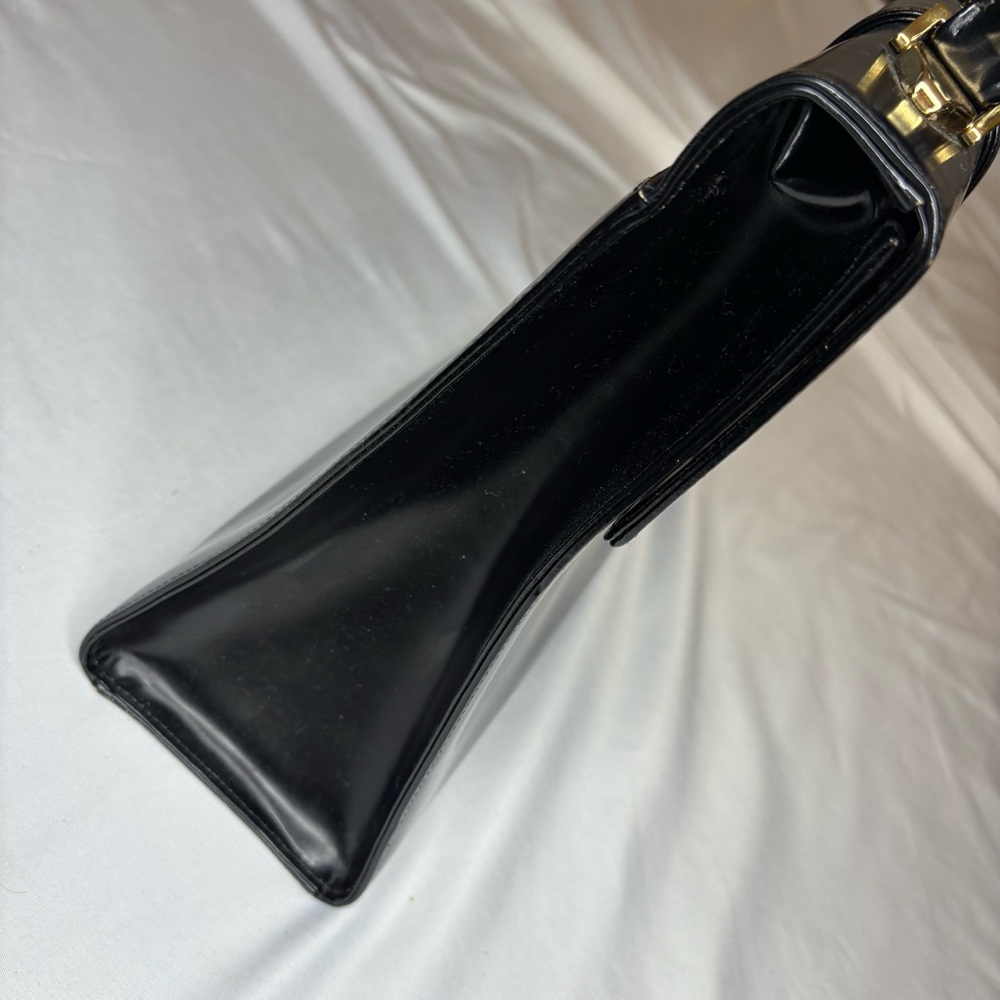 VALENTINO Black Top Handle Leather Bag EUC & STUNNING - Picture 9 of 14